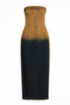 Stretch Denim Maxi Dress