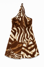 Zebra Luxe Mini Dress