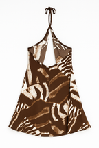 Zebra Luxe Mini Dress