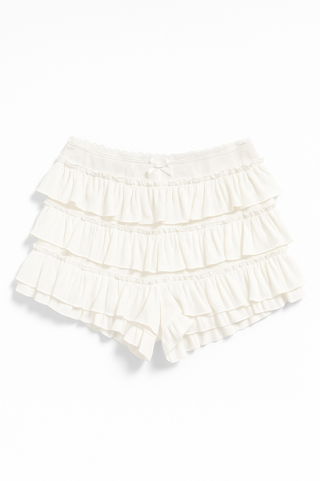 Ruffle Cotton Babydoll Shorts