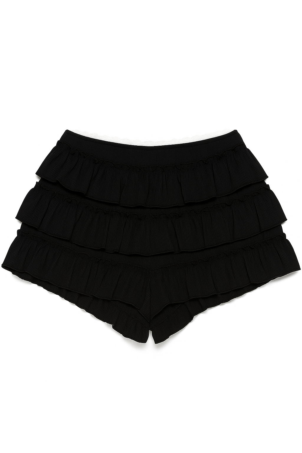 Ruffle Cotton Babydoll Shorts