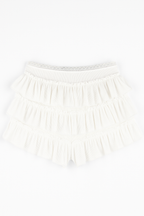 Ruffle Cotton Babydoll Shorts