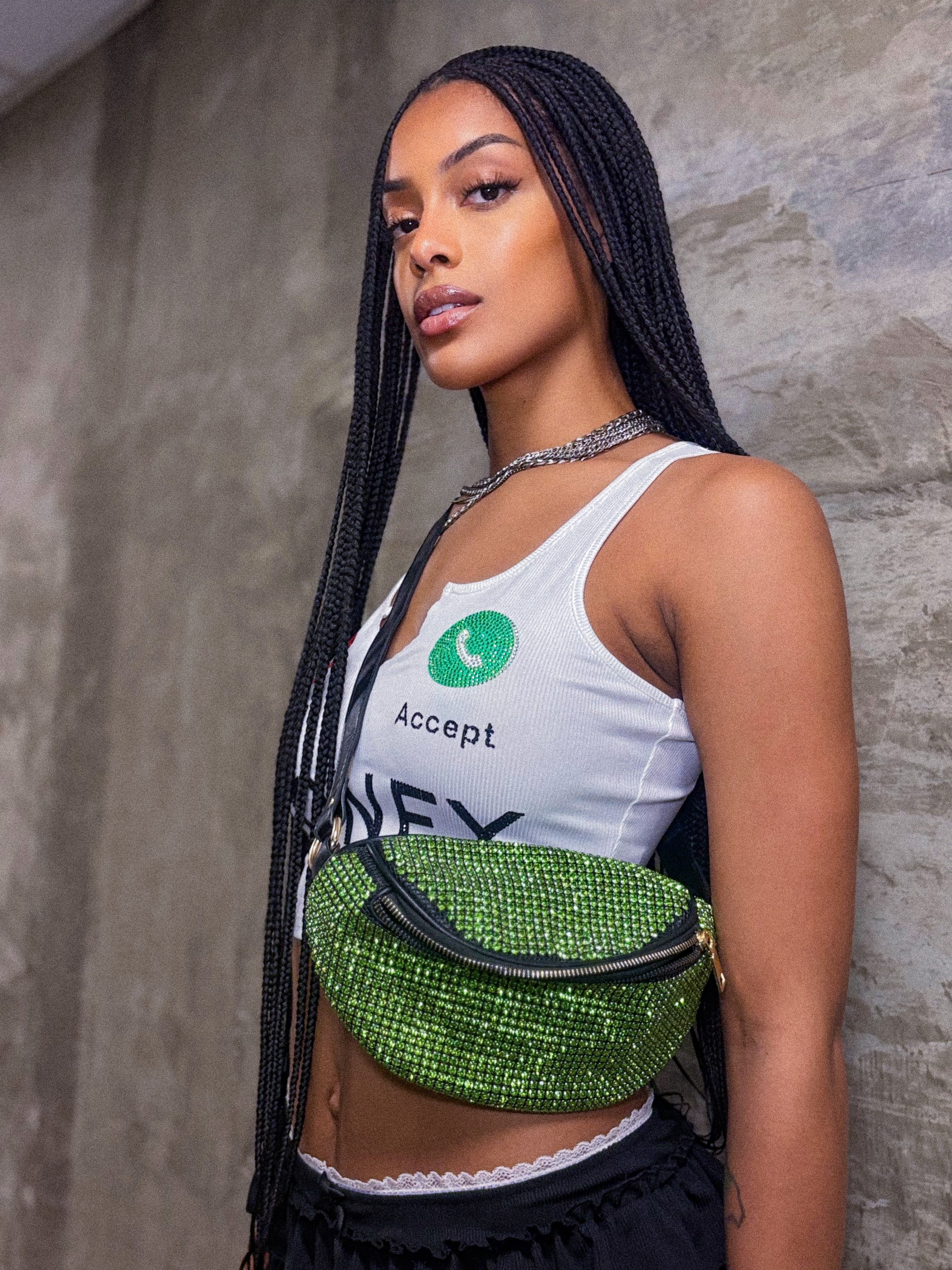 Glow Getter Rhinestone Fanny Pack