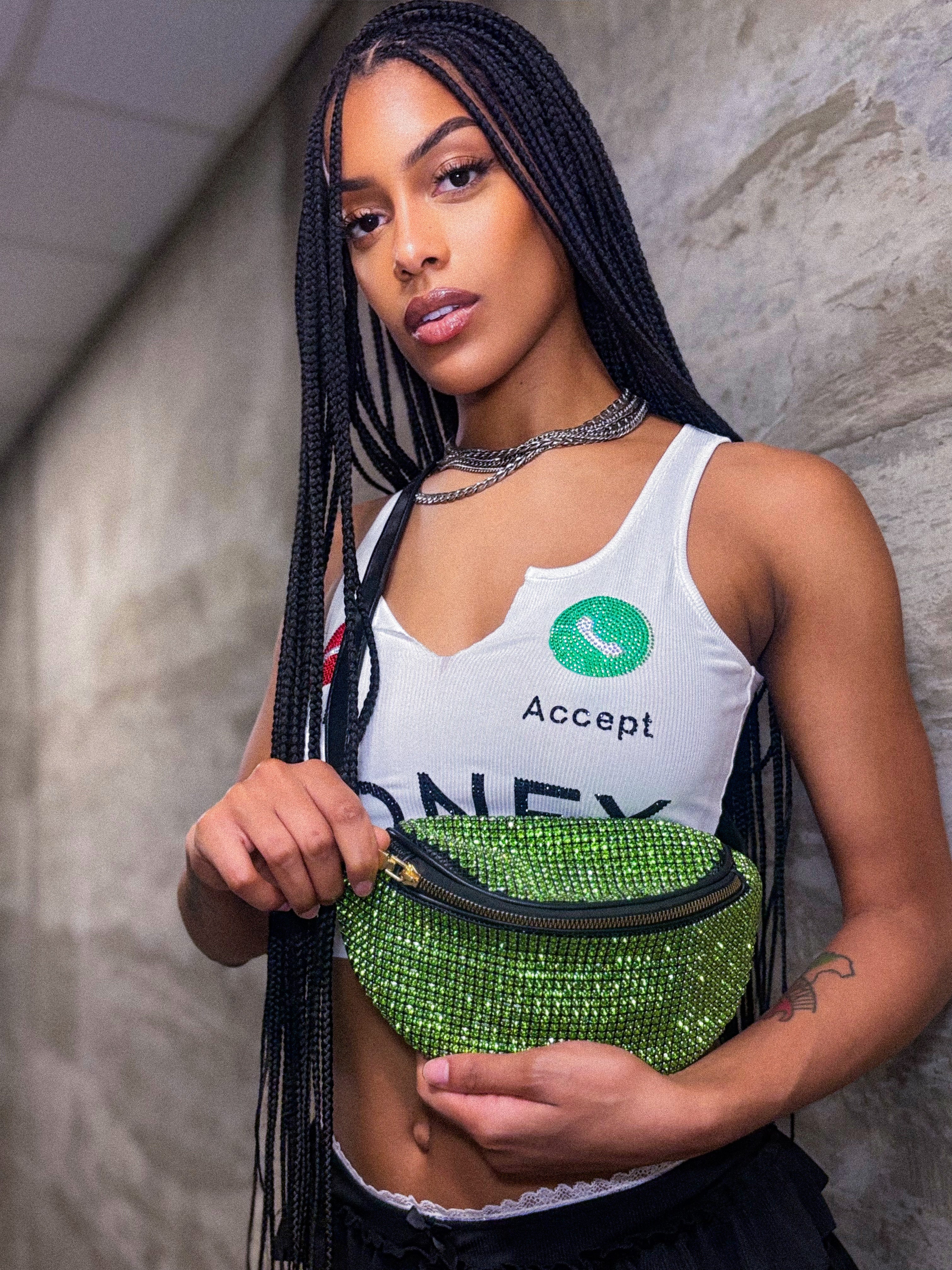 Glow Getter Rhinestone Fanny Pack