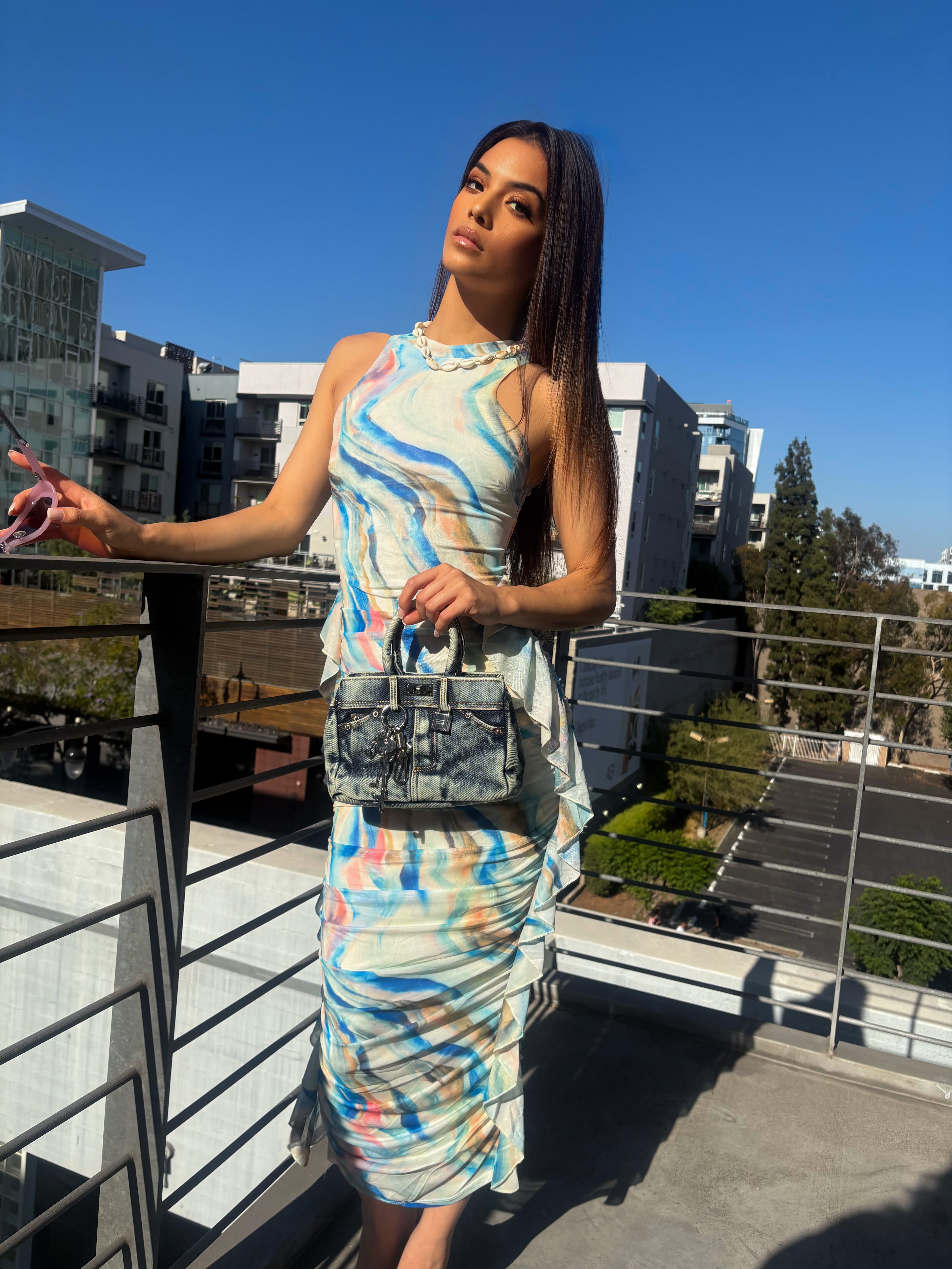 Dark Washed Mini Denim Purse