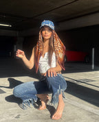 Raw Edge Y2K Capri Jeans