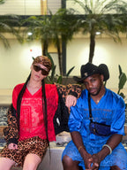 Lace Football Jersey Dress Blue